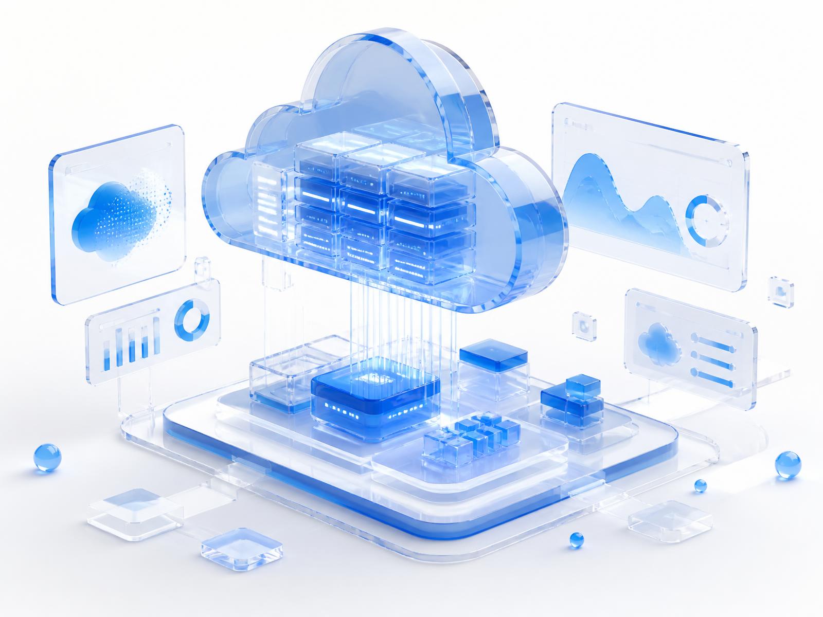 ABANCOOL cloud platform ecosystem with servers, dashboards and connected services